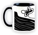 Ver imagem 2 de Caneca Voe por Lu.Z 300ml, com alça e interior preto
