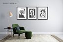 Ver imagem 2 de Quadro Negra por Lu.Z 33,5x42cm preta e branca