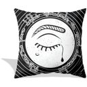 Ver imagem 1 de Almofada Saudade por Lu.Z 48x48cm preta e branca