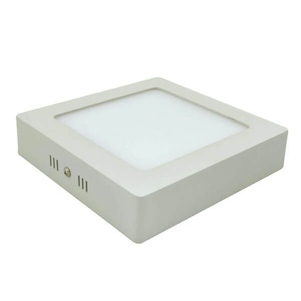 Painel Plafon 12W Luminária LED Embutir Quadrado Spot 17cm - Branco Quente (3000K)