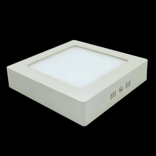 Plafon Sobrepor 12W Mini Luminária LED Quadrada 17cm Teto - Branco Quente (3000K) - 2