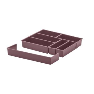 Organizador de Talheres com Extensor Vermelho
