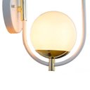 Ver imagem 3 de Arandela Globo Esfera Online 30cm - BRANCO/DOURADO - 4124-4-12