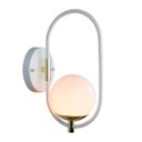 Ver imagem 1 de Arandela Globo Esfera Online 30cm - BRANCO/DOURADO - 4124-4-12