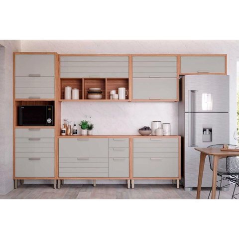 Kit Cozinha Mgm 6 Peças Eloise Cz026 Cinamomo/platina