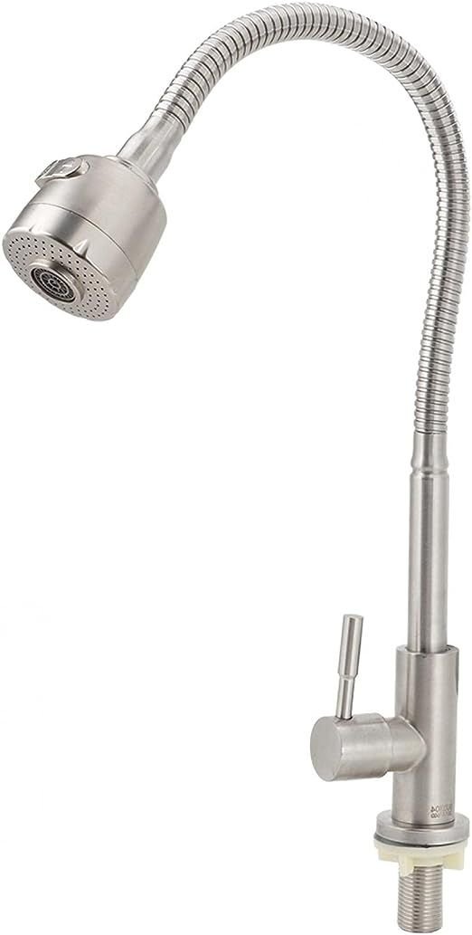 Torneira Cozinha Gourmet Ducha Móvel Classic Inox Escovado - 5
