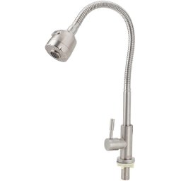Torneira Cozinha Gourmet Ducha Móvel Classic Inox Escovado - 5
