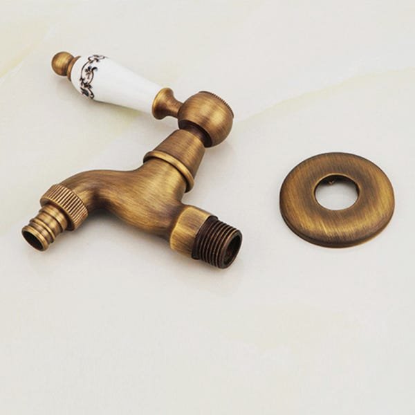 Torneira de Parede Cozinha Lavanderia Retro Vintage Bronze Olimpia - Premierdecor - 2