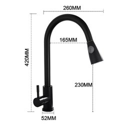Torneira Monocomando Cozinha Extensor e Ducha Regulável Aurora - Premierdecor - 6