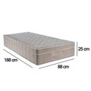 Ver imagem 4 de Colchão Solteiro Sereneprime Molas Ensacadas 88x188x25 Marrom