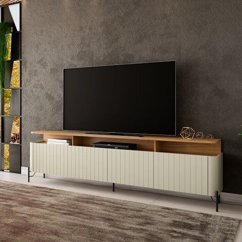 Rack Sala 4 Portas Brise MDF L180 X A65cm