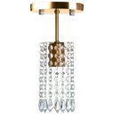 Ver imagem 3 de Kit 3 Lustres Clearcrillic Cristal Acrílico Redondo Cobre