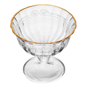 Ver imagem 1 de Taça para Sobremesa Imperial Fio de Ouro de Cristal Incolor 180ml Lyor