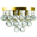 Ver imagem 2 de Lustre De Cristal Legitimo Classic Round 25x20 Dourado