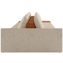 Ver imagem 6 de Sofá Ilha Modular para Sala 392cm com Puff Dublin K01 Linho Bege Sintético Caramelo - Lyam Decor
