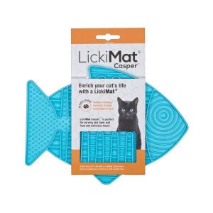 Tapete de Lamber Lickimat Casper Azul para Gato
