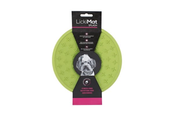 Tapete de Lamber com Ventosa Lickimat Splash Verde para Cães