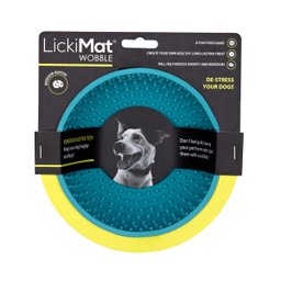 Comedouro João Bobo Licki Mat Wobble Azul Para Cachorro - 1