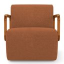 Ver imagem 5 de Poltrona Decorativa Orgânica Living Kavya Bouclê Terracota - Abmaza