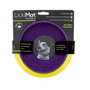 Comedouro João Bobo Licki Mat Wobble Roxo para Cachorro