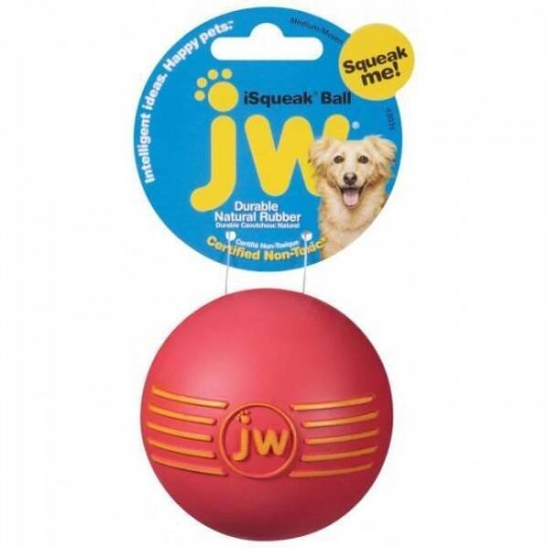 Bola Isqueak Ball Medio Vermelho para Cães