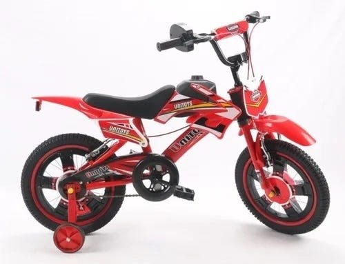 Moto Bicicleta Infantil Unitoys Aro 16 - Vermelho