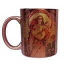 Ver imagem 1 de CANECA DE CERAMICA PEROLADA BRONZE (MISTICA)