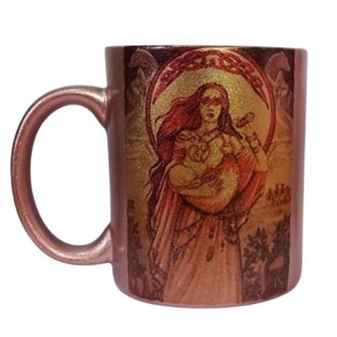 CANECA DE CERAMICA PEROLADA BRONZE (MISTICA)