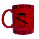 Ver imagem 1 de CANECA DE CERAMICA NEON VERMELHA (BATERIA)