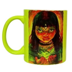 CANECA DE CERAMICA NEON AMARELO (XAMANICA) - 1