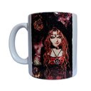 Ver imagem 1 de CANECA BRANCA DE CERÂMICA RESINADA (DEUSA WICCA)