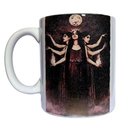 Ver imagem 1 de CANECA BRANCA DE CERÂMICA RESINADA (DEUSAS DA LUA)