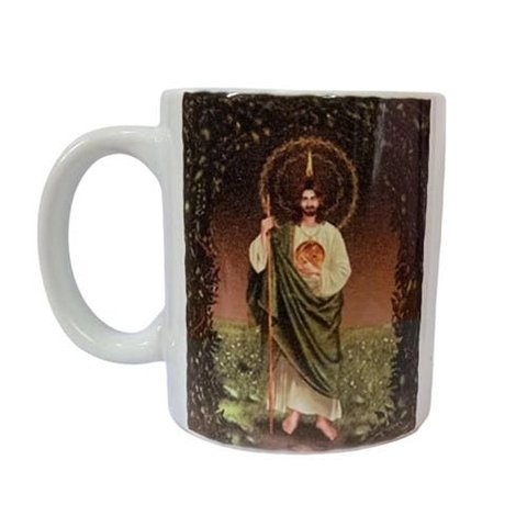CANECA BRANCA DE CERÂMICA RESINADA (ARCANJO)