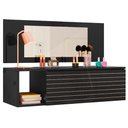 Ver imagem 1 de Penteadeira Joy Suspensa Camarim Make Up Preta