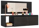 Ver imagem 1 de Penteadeira Joy Suspensa Camarim Make Up Preta