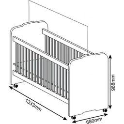 Quarto de Bebê Completo Berço, Cômoda e Guarda Roupa Ternura - 6