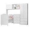 Quarto de Bebê Completo Berço, Cômoda e Guarda Roupa Ternura - 2