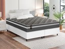 Ver imagem 1 de Conjunto Cama Box Espuma Miami Cinza Queen 158x198x62