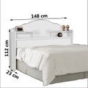 Ver imagem 3 de Cabeceira Quarto Casal Evelyn com Prateleira