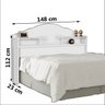 Cabeceira Quarto Casal Evelyn com Prateleira - 3