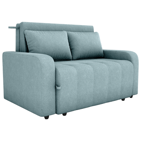 Sofa Cama 2 Lugares 138 Cm Amora Tecido Boucle F495 Azul Milani Store