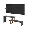 Conjunto Sala Rack Netuno Painel Urano TV 65 Polegadas - 2
