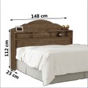 Ver imagem 3 de Cabeceira Quarto Casal Evelyn com Prateleira
