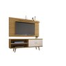 Conjunto Rack Onix com Painel para TV Sala Chanel Cinamomo/Off White - 2