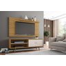 Conjunto Rack Onix com Painel para TV Sala Chanel Cinamomo/Off White - 1
