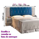 Ver imagem 4 de Cabeceira Casal Queen Ou King com Mesa Cabeceira Florida Carmolar