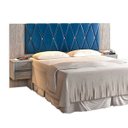 Ver imagem 3 de Cabeceira Casal Queen Ou King com Mesa Cabeceira Florida Carmolar