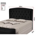 Ver imagem 3 de Cabeceira Quarto Milao Estofado Casal 140 cm