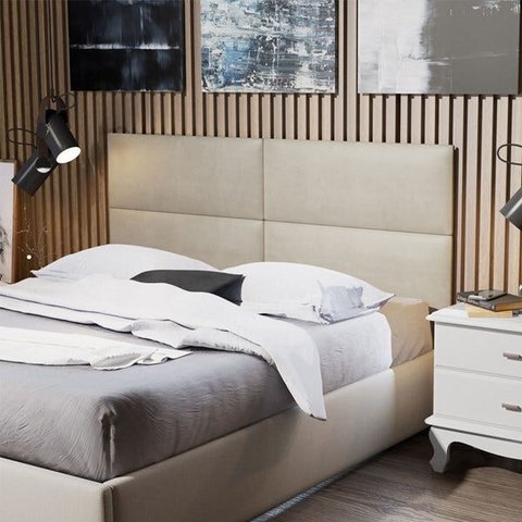 Painel Estofado Para Cama Casal Seleta 140 cm