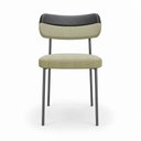 Ver imagem 6 de Kit 4 Cadeiras Sala de Jantar Lisa Pés Preto Linho/PU Bege/Preto m² - Monari Design